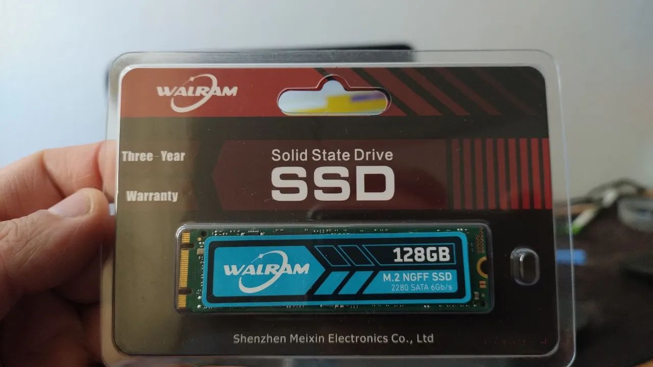 Ssd m.2 de 128 gb ( novo e lacrado