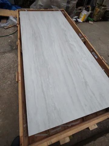 Porcelanato "C" Lastra Travertino Navona Grigio Nat 120x270cm  - Foto 2