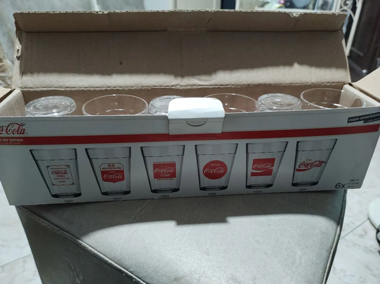 Kit de 6 Copos Coca-Cola Linha do Tempo - Foto 5