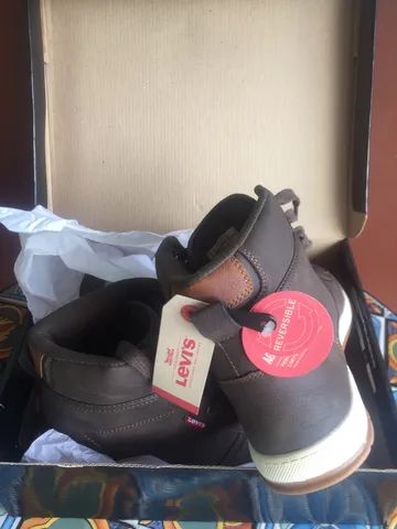 Bota Levis couro marrom - Foto 3