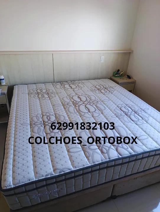 Colchão Super king da Ortobom com 5 anos de garantia