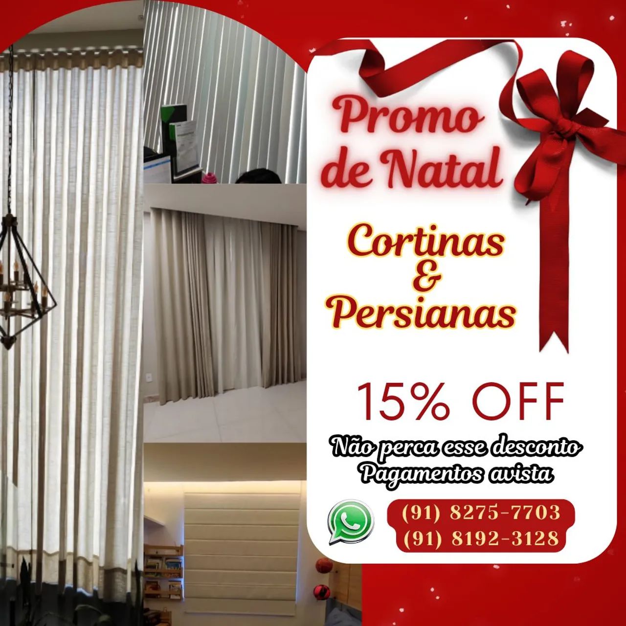 Promoção de Natal de cortinas e persianas  - Foto 6