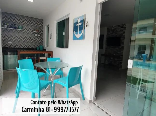 Alugo Lindo Apartamento Térreo Mobiliado na Praia dos Carneiros - Tamandare - PE - Foto 2