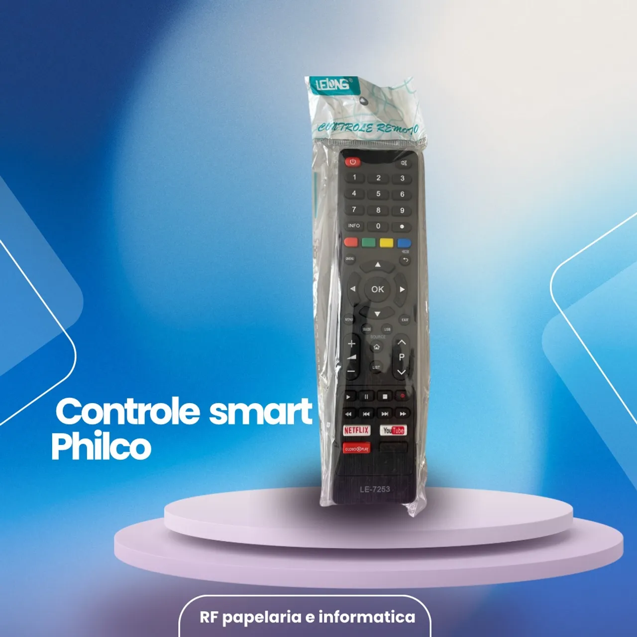 Controle Remoto Smart para TV Philco LE-7253
