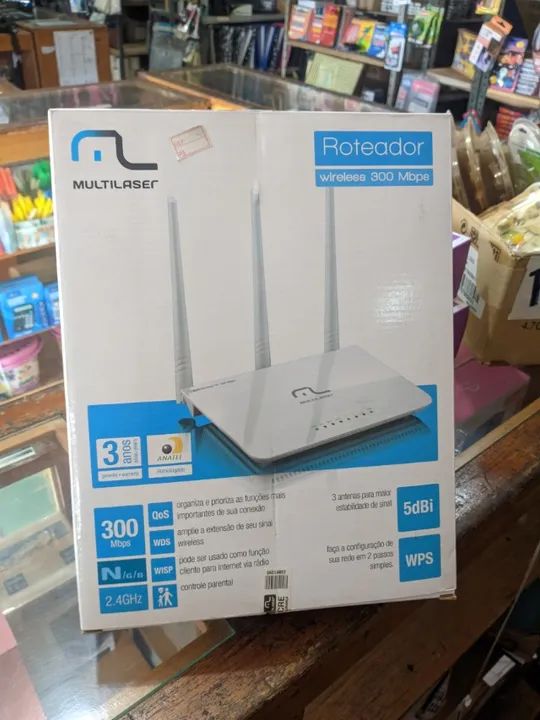 Roteador 3 antenas multilaser