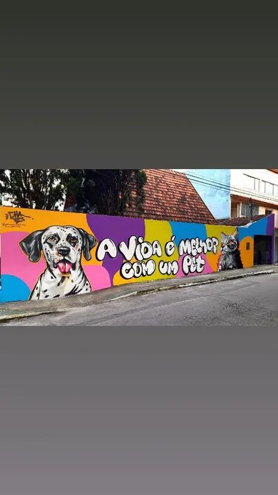 Graffiti de gato para área externa - Foto 4