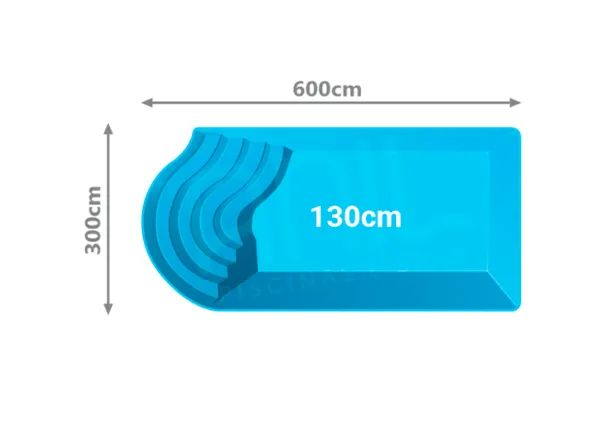 Ana: Piscina Media de 6 metros por 3,0