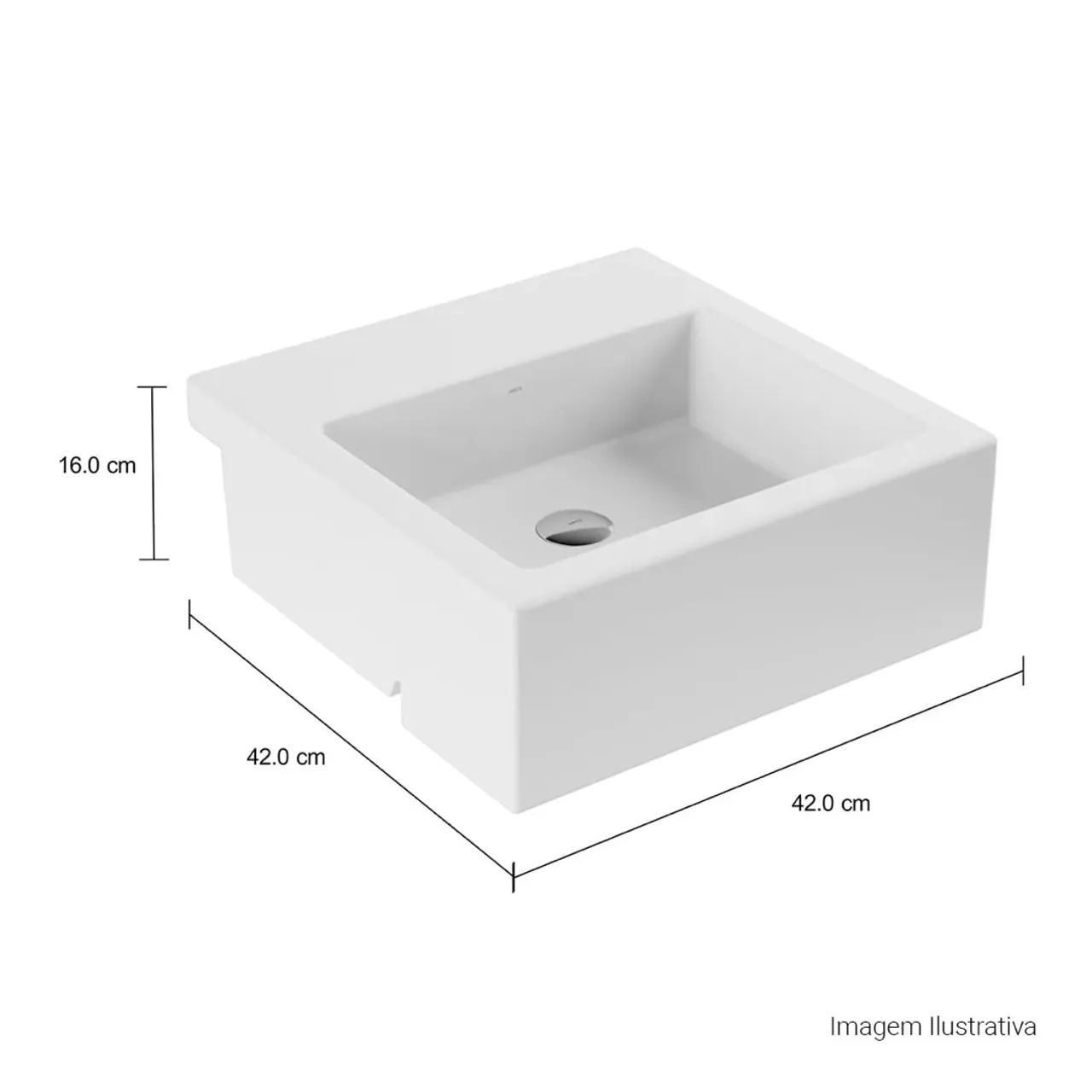 Cuba Deca semi encaixe l830.17 pia banheiro - Foto 2