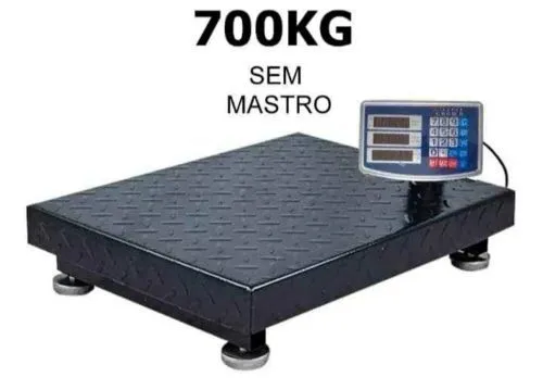 Balança digital de plataforma pesa até 700kg 