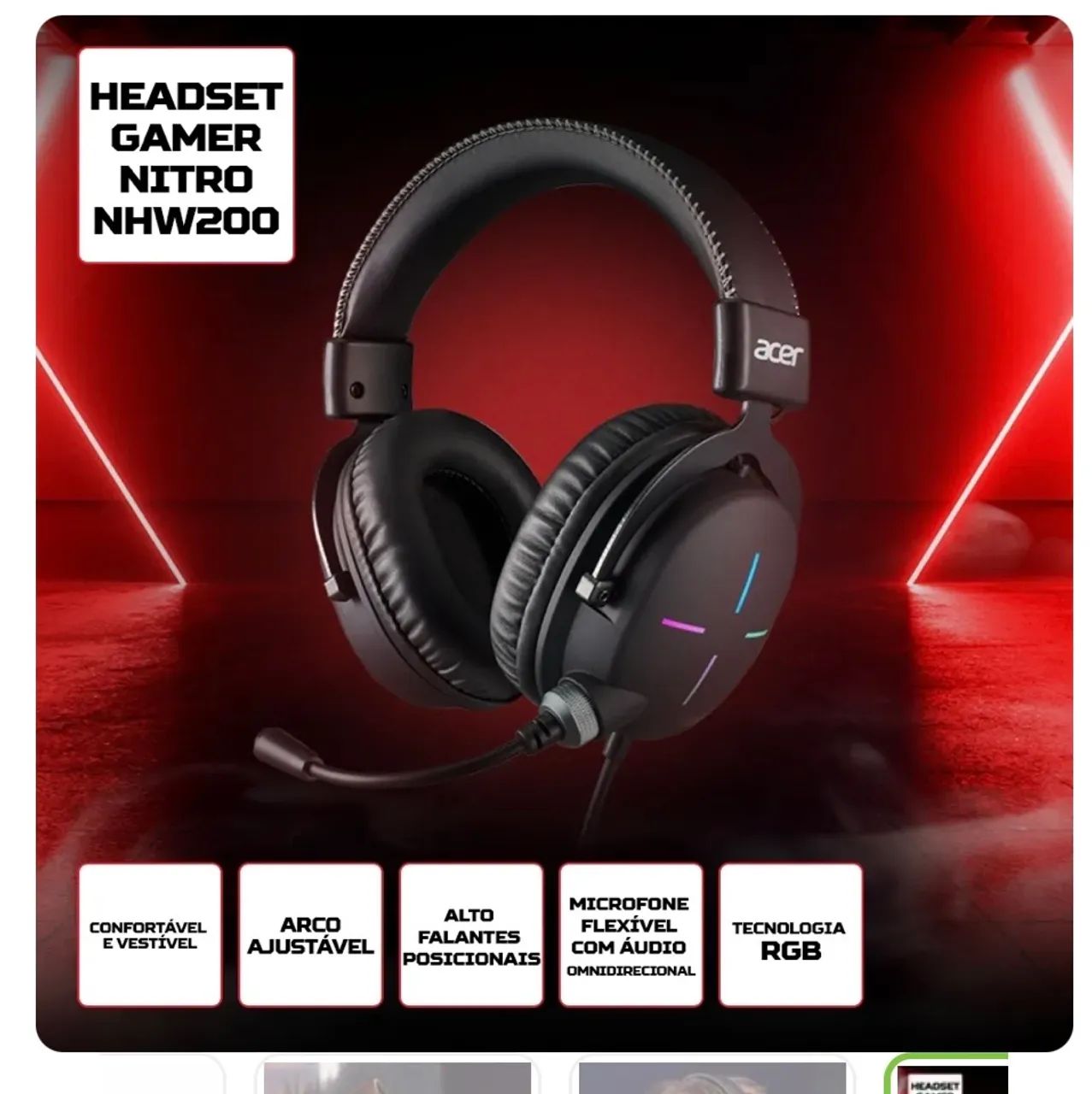 Headset Acer Nitro64297409964801123