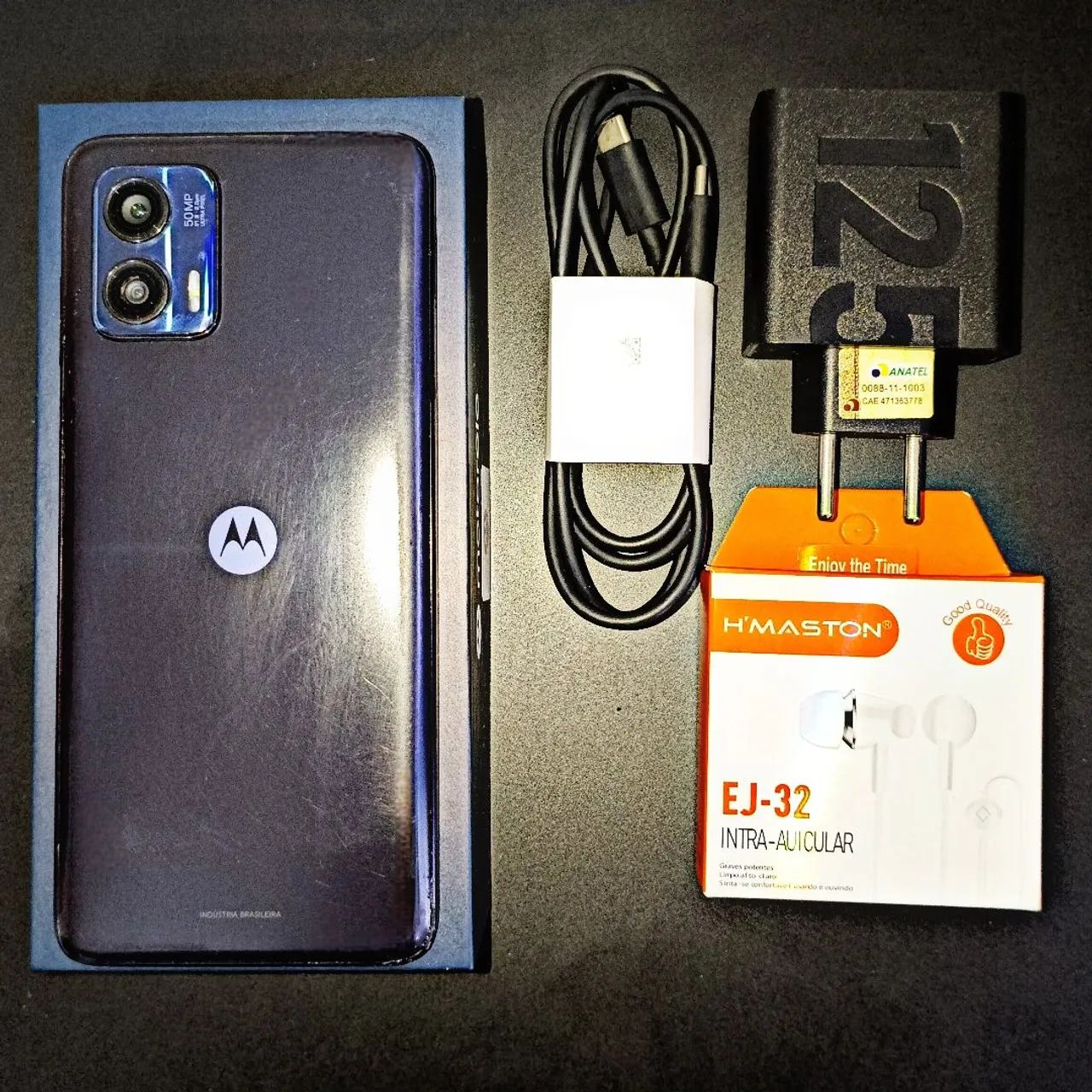 Moto G73 5G - Usado em ótimo estado com caixa, carregador e fone de ouvido novo de brinde - Foto 3