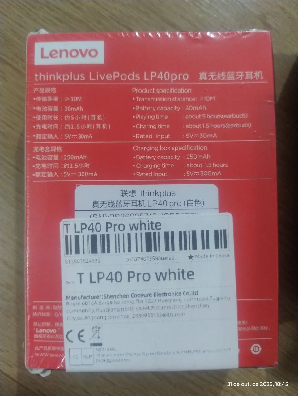 Fone blutuh LENOVO LP40 PRO thinkplus - Foto 2