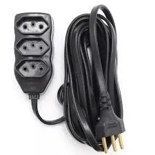 Extensão Elétrica 3 Tomadas 10 Metros Bivolt 10a  - Foto 4
