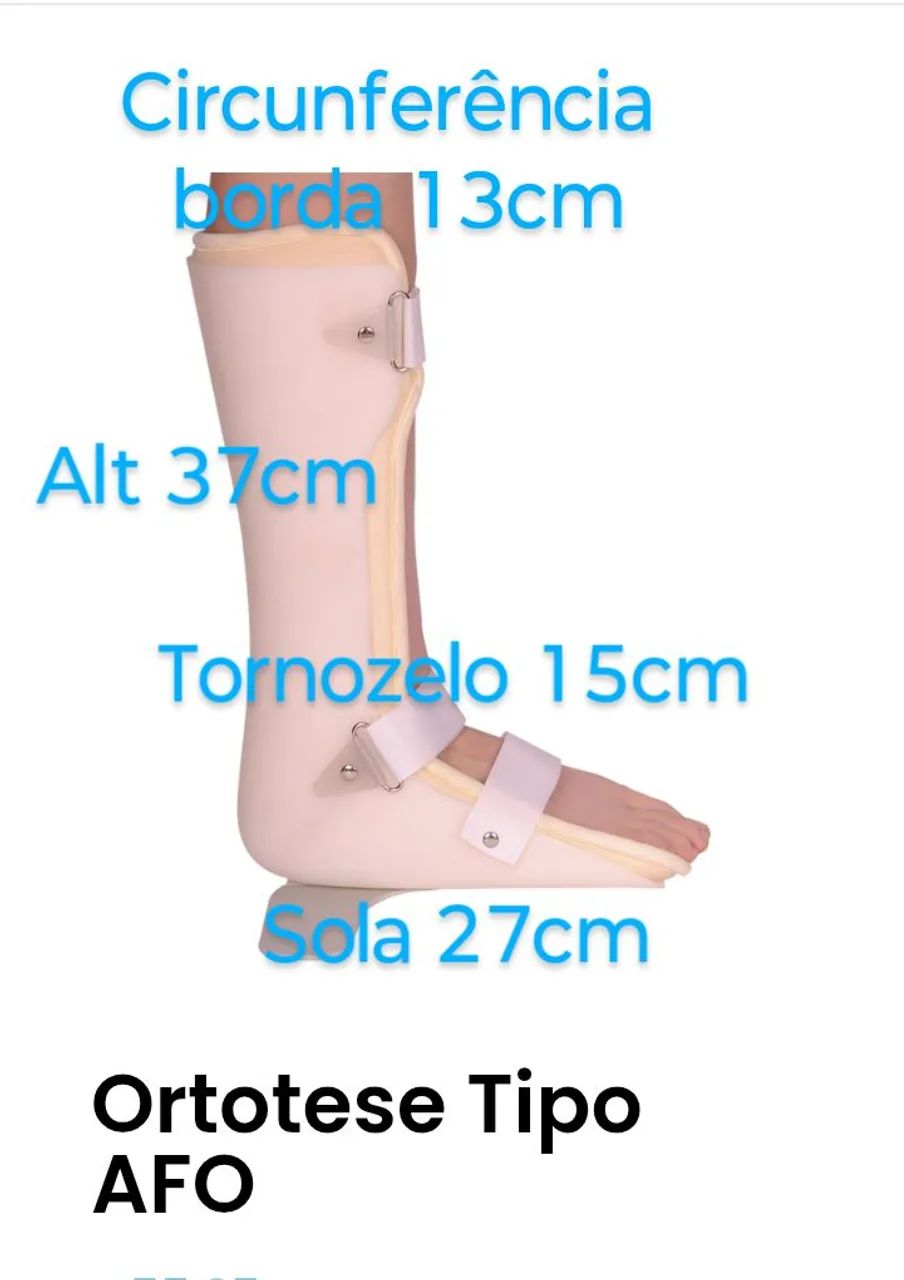 Órtesi para Perna e Pé direito - Suporte e Conforto e reabilitação  - Foto 6