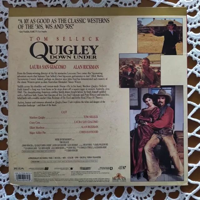 Laser Disk Contratado para Matar - Quigley Down Under com Tom Selleck - Foto 2