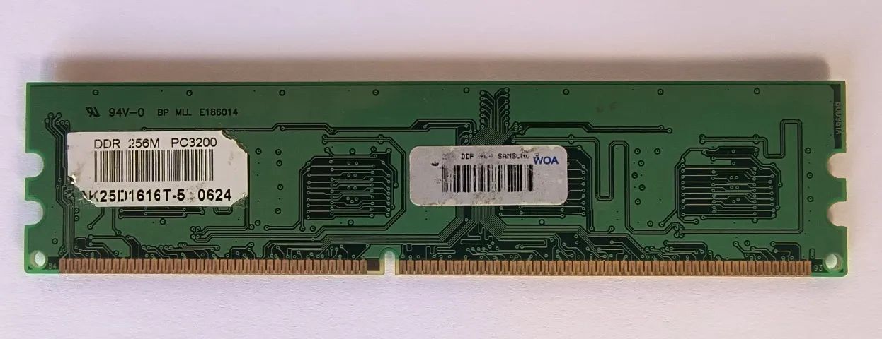 Memória RAM - DDR1 - 256MB - Desktop64208803169539121