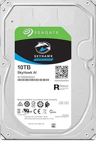 HD Para CFTV Seagate Skyhawk AI Surveillance 10TB SATA6 7200RPM 256MB 3,5"
