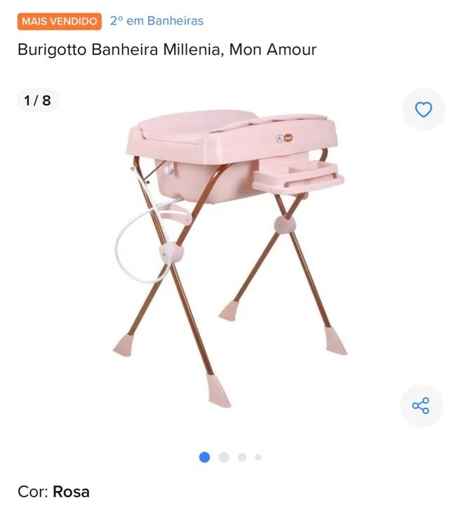 Banheira Burigotto Millenia Rosa