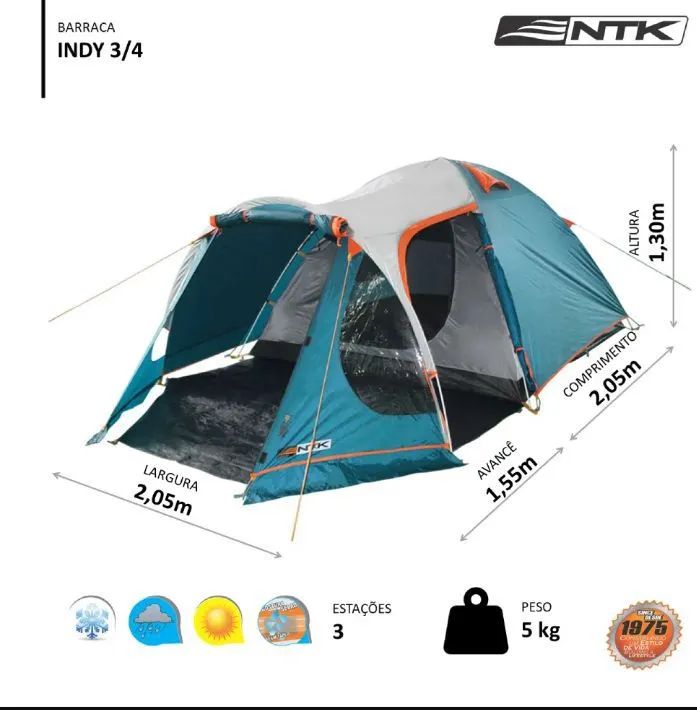 barraca camping indy GT 3/4 2500 mm  - Foto 5