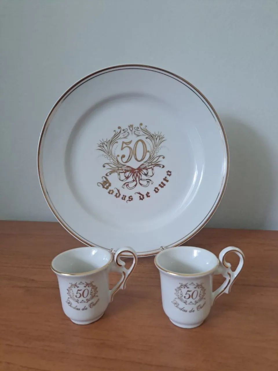 Conjunto de louças "Bodas de Ouro" - Foto 2