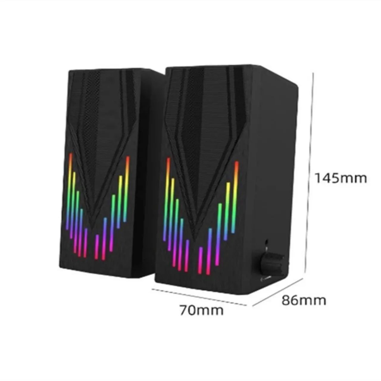 Caixas de Som para Computador com Iluminação RGB - Foto 3