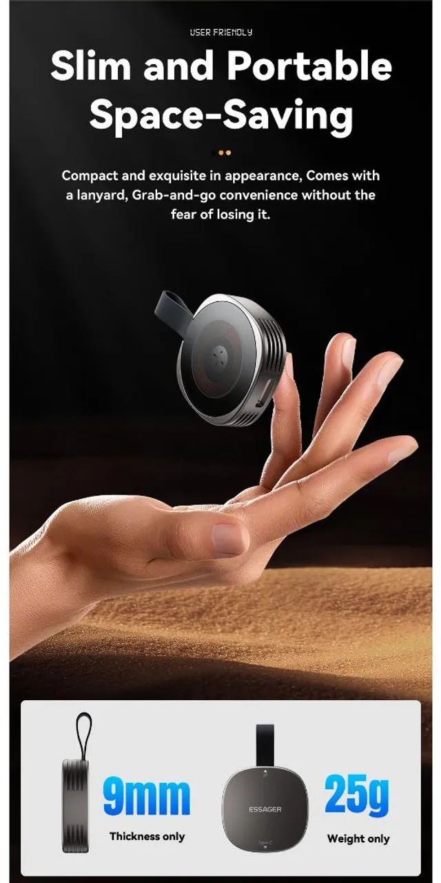 Carregador Wireless Esseger para Apple Watch - NEXT IMPORTADOS - Foto 5