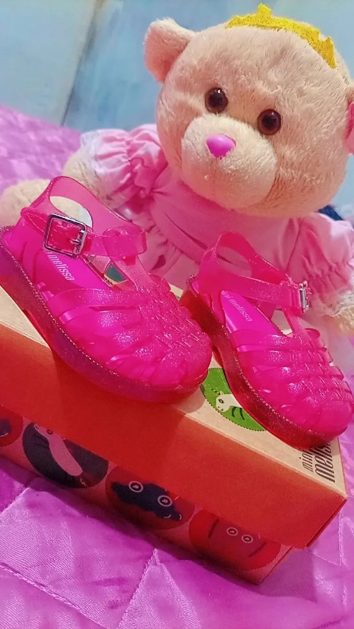 Sandália mini Melissa Infantil Rosa n°19