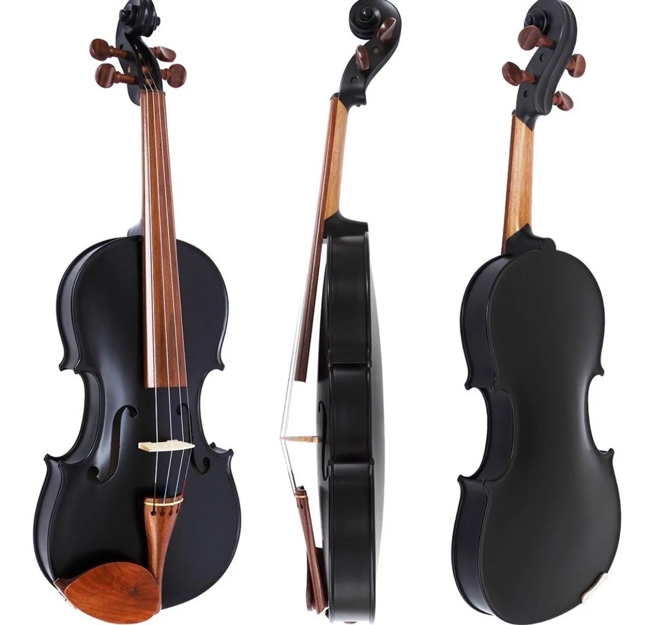 Violino Rolim Especial Preto Fosco 4/4 Preto Acabamento Fosco