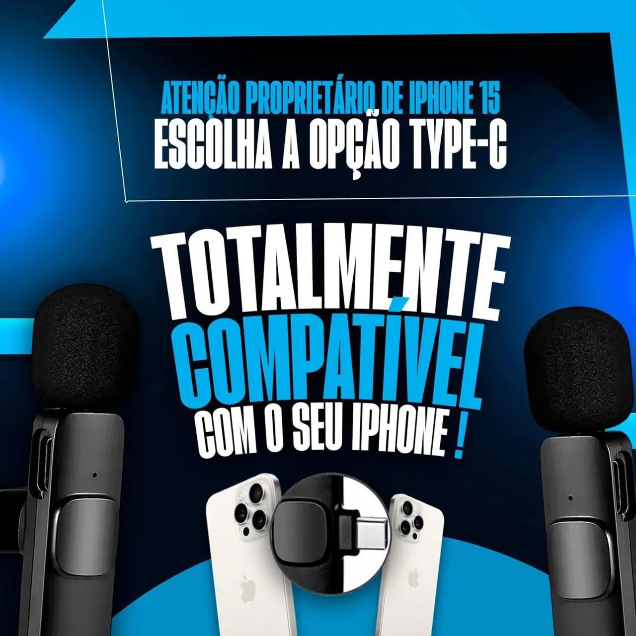 Microfone sem fio profissional para diversas aplicações - Foto 3