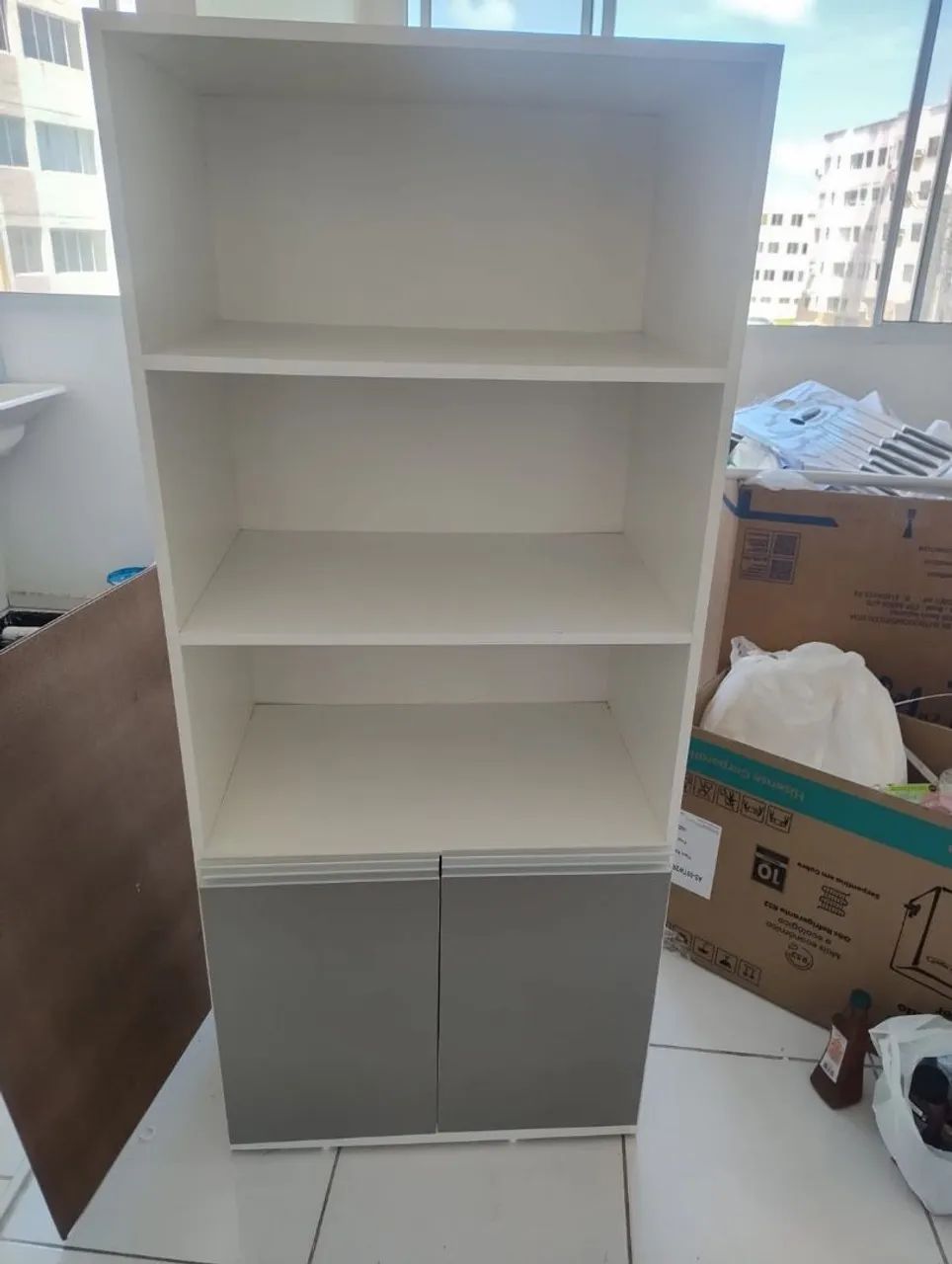 Armário multiuso Branco com Prateleiras - Foto 4