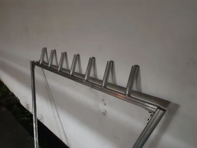 Suporte de varas de pesca para 7 varas, Farol de Milha e antena de GPS, em aluminio - Foto 5