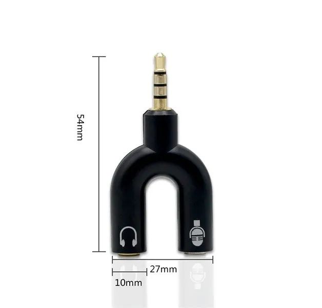 Adaptador Fone e Microfone Y P2 para P3  - Foto 6