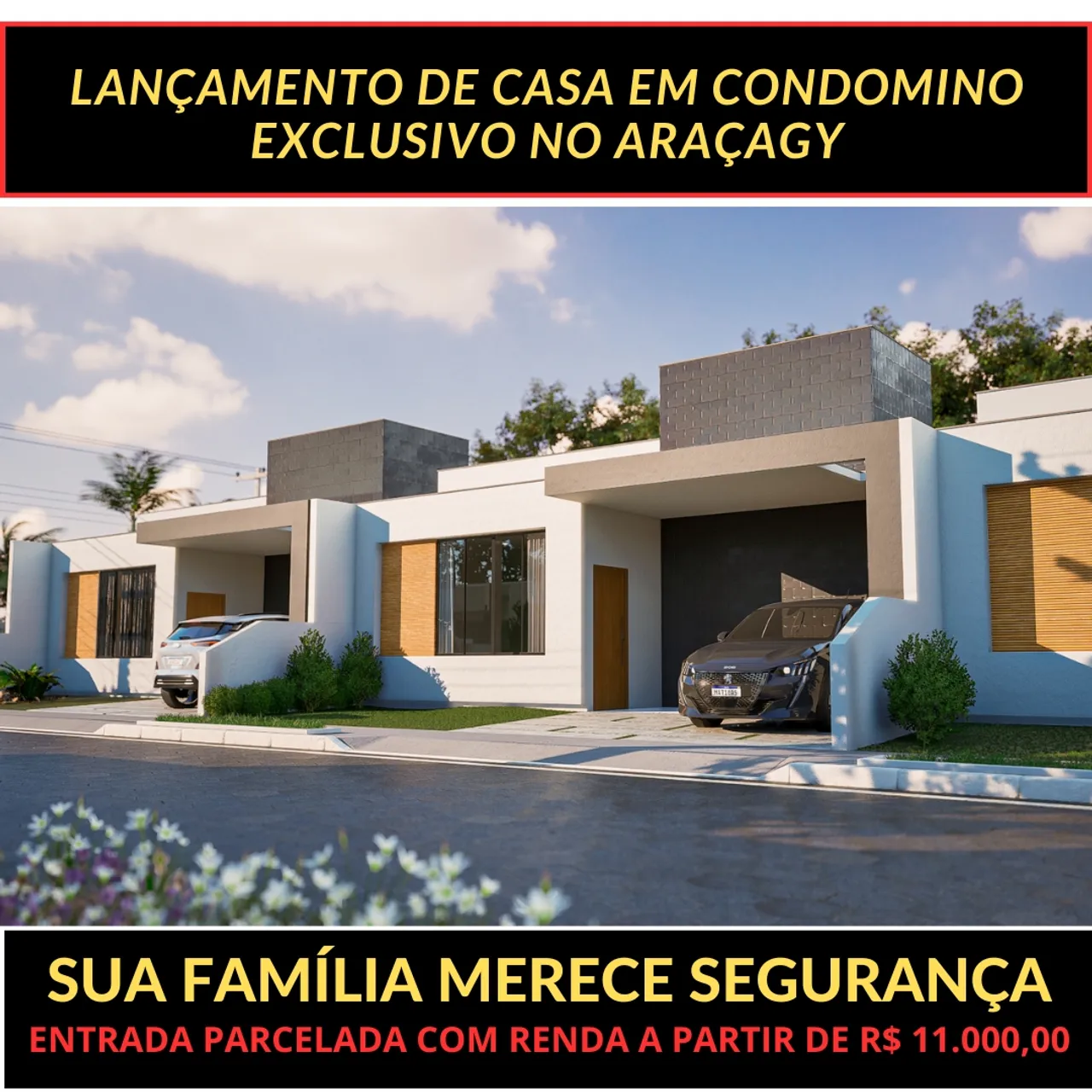 VENDO CASA EM CONDOMÍNIO NO ARAÇAGY/ ENTRADA PARCELADA *13