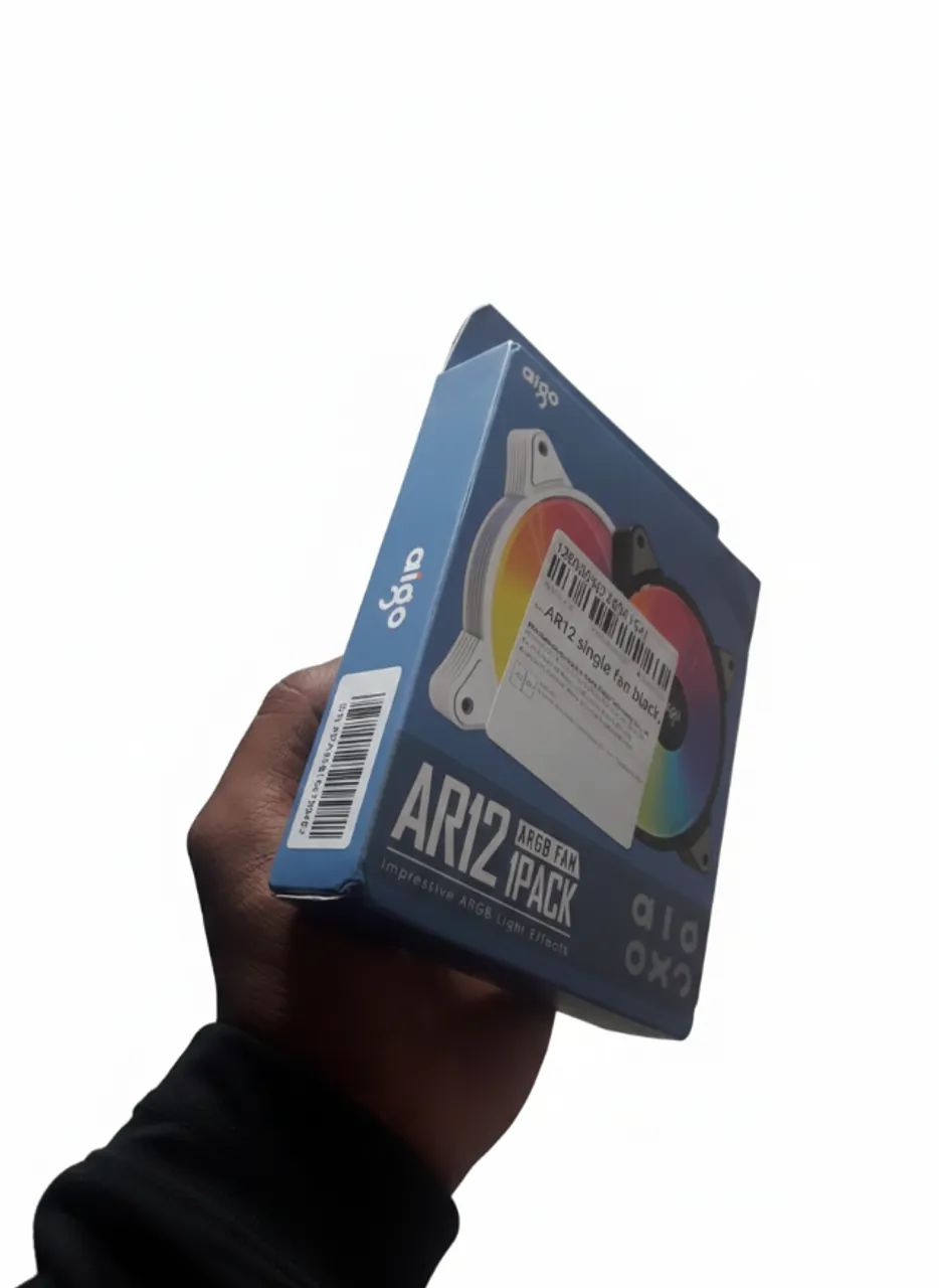 FAN 120mm AIGO /AR12  Cor: Preta - Unidade ou Kit - Em Estoque! - Foto 2