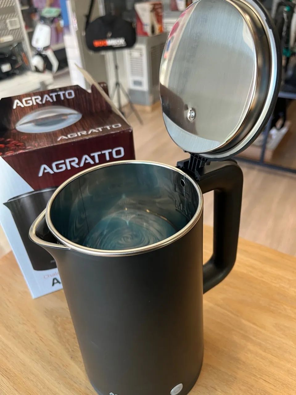 Chaleira elétrica Agratto black - Foto 4