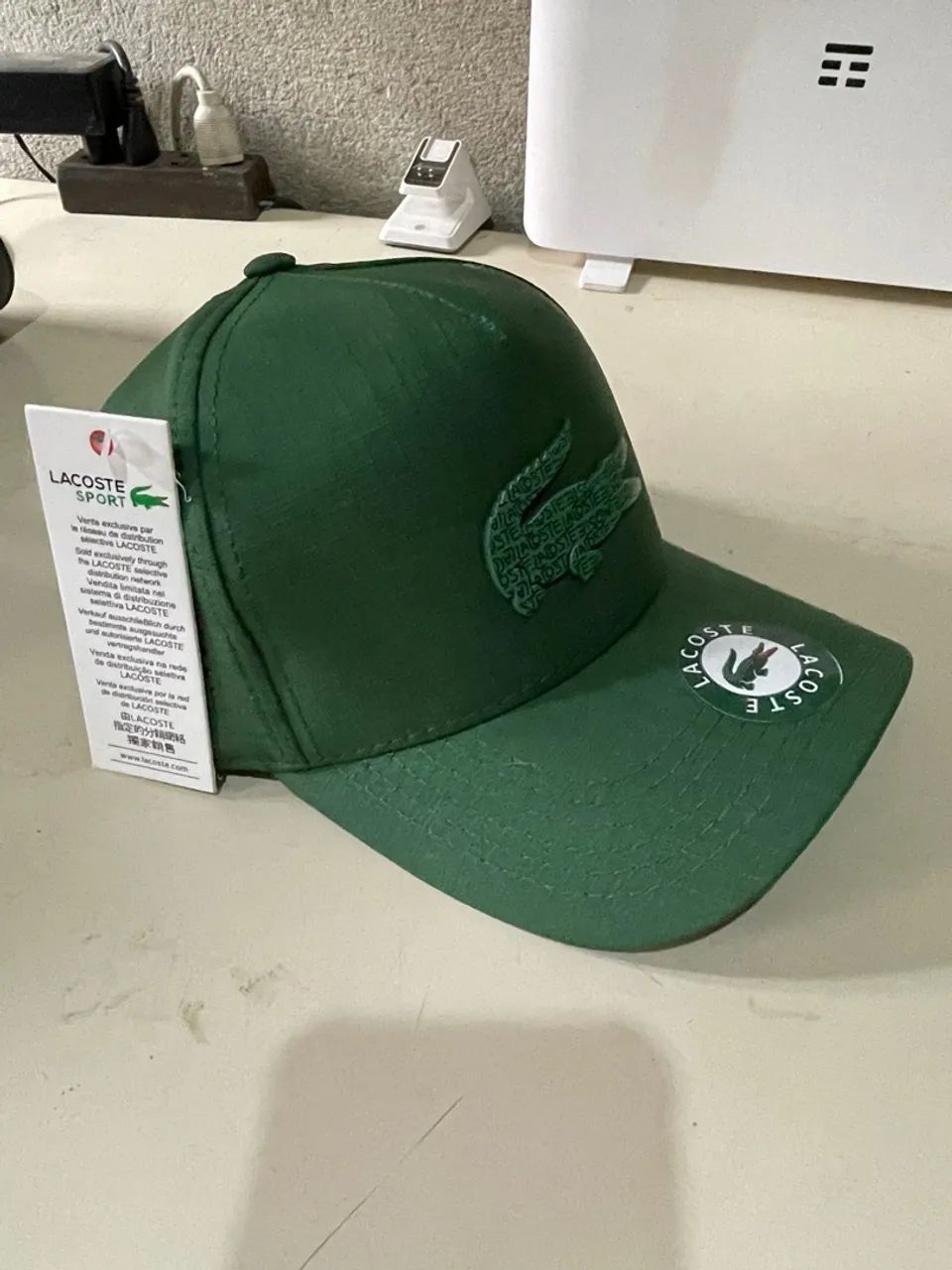 Boné Lacoste Sport Verde - Original