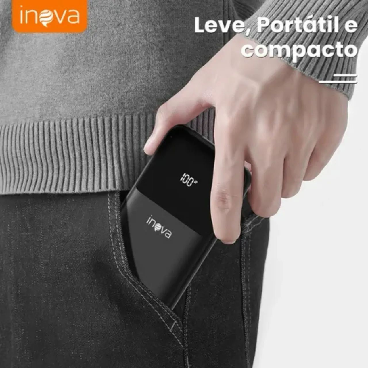 Power Bank 20.000mah super rápido 22.5w turbo com Cabo Tipo C e Lightning Produto Novo - Foto 3
