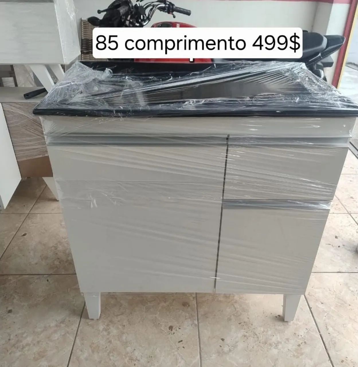 Balcão com pia de inox - Foto 5