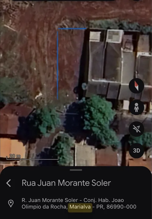 Terreno 255m área residencial - Marialva