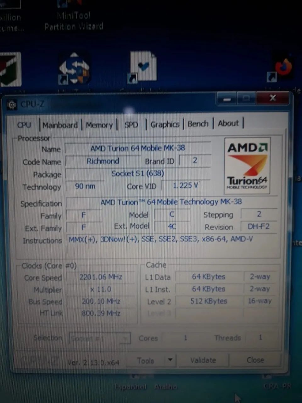 Notebook Acer Aspire 3050-1458 Amd Turion 64 - Foto 4