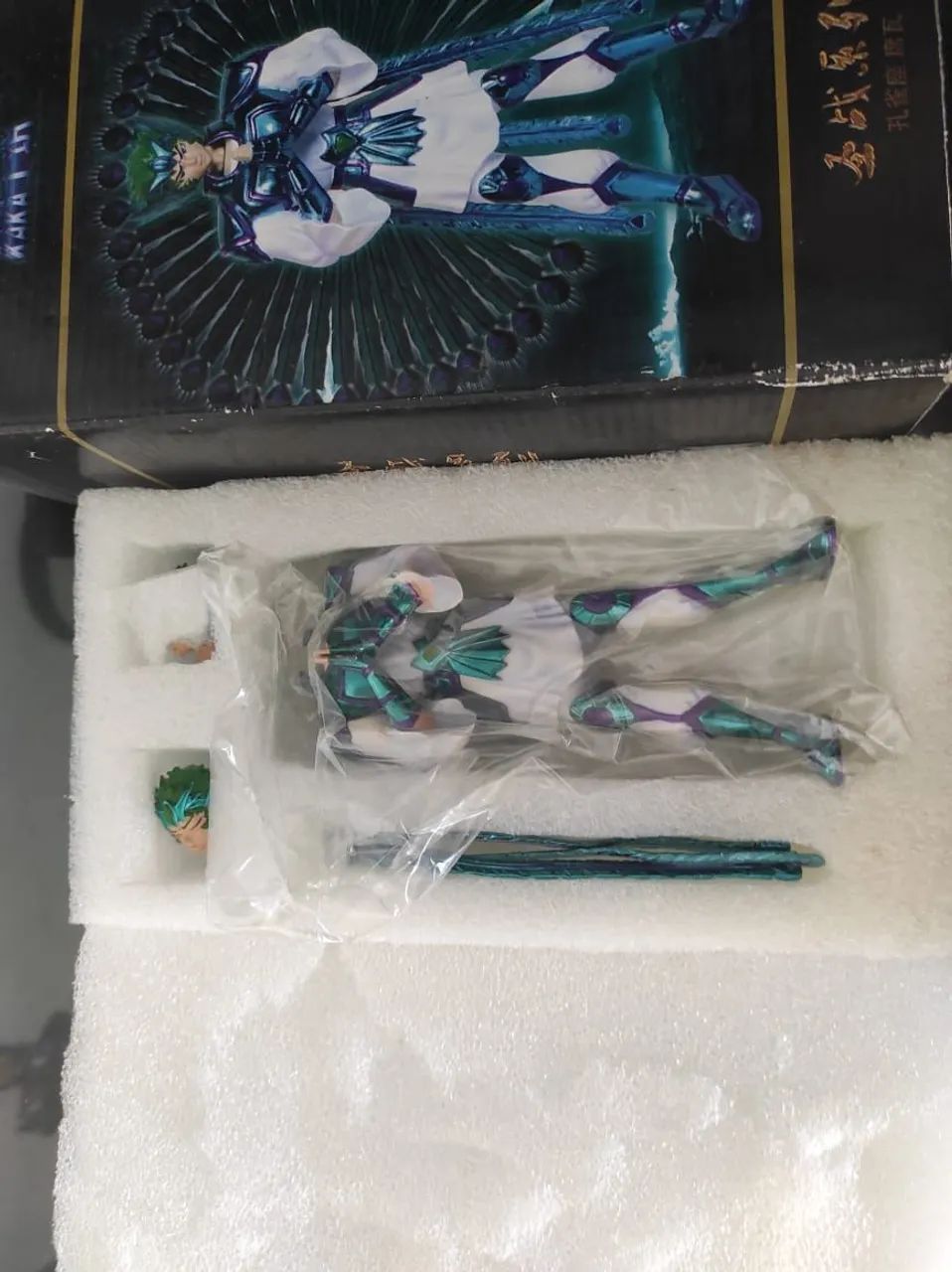Cloth myth Kakaxiliu estátua Shiva de pavão cavaleiros do zodíaco saint seiya fênix virgem - Foto 2