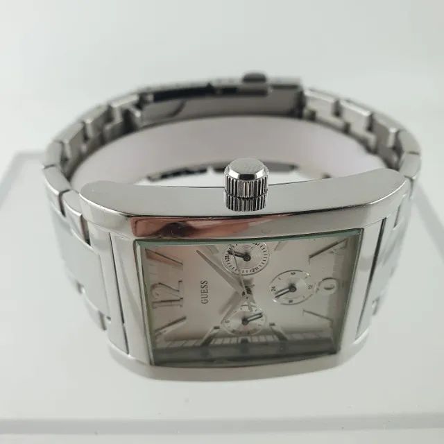 Relógio Guess Mod G10205G Silver Unisex Vintage - Foto 3