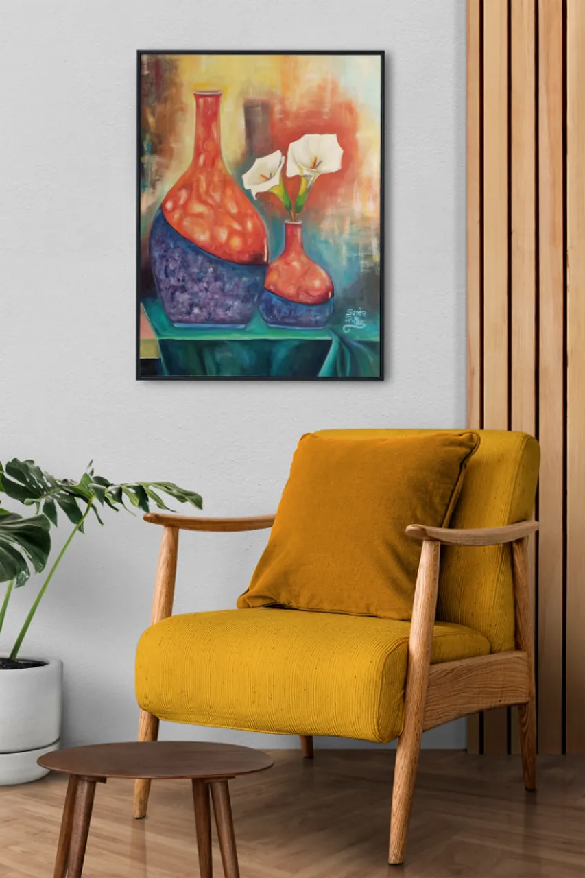 Quadro A mesa de Eter 80cmx60cm pintura tradicional