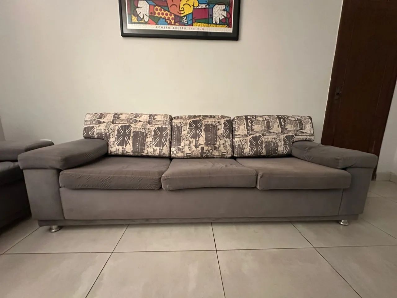 Conjunto sofá (um de 3 lugares e dois de 1 lugar) - Foto 4