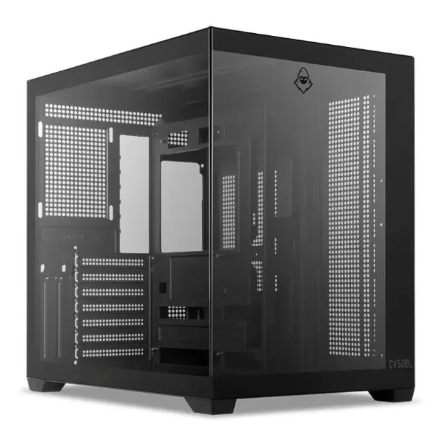 Gabinete Gamer Mancer CV500L, Mid Tower, Lateral De Vidro, Preto, Novo, Lacrado