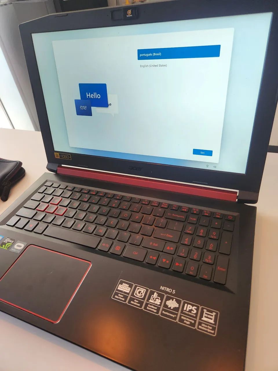 Notebook Gamer Acer Nitro 5 i5 8ª Geração GTX 1050 pouco usado - Foto 4