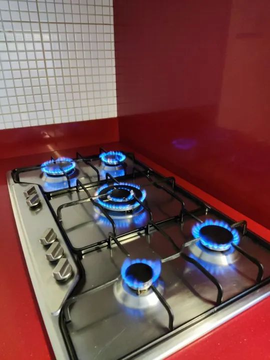 Cooktop 5 Bocas a Gás Importado Falmec Chama Tripla Inox 