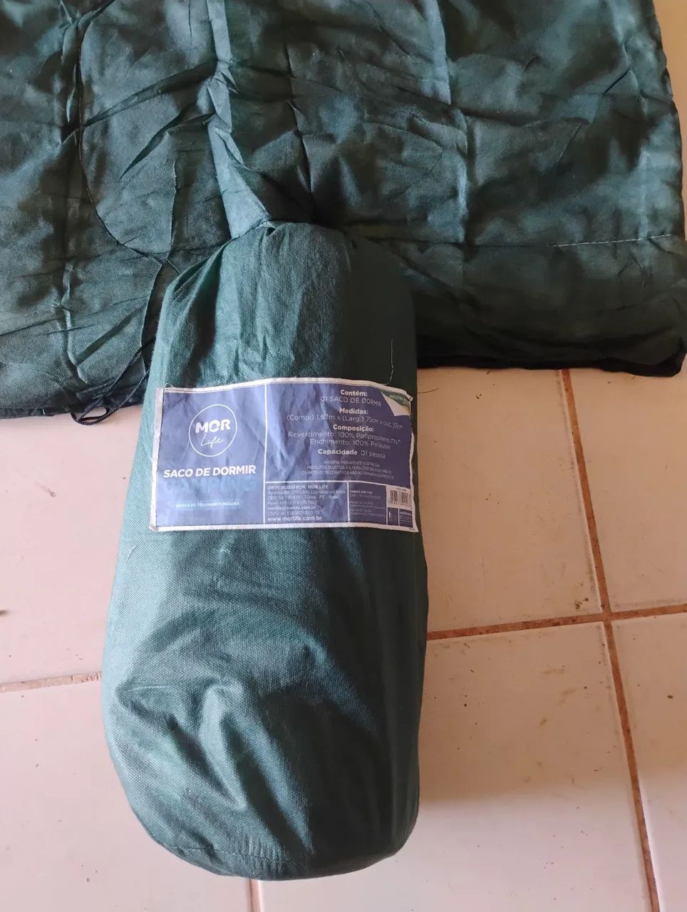 Saco de dormir solteiro mor