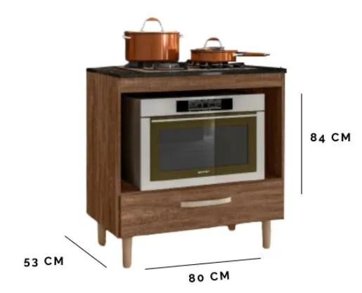 Balcão para fogão cooktop forno mila - Foto 2