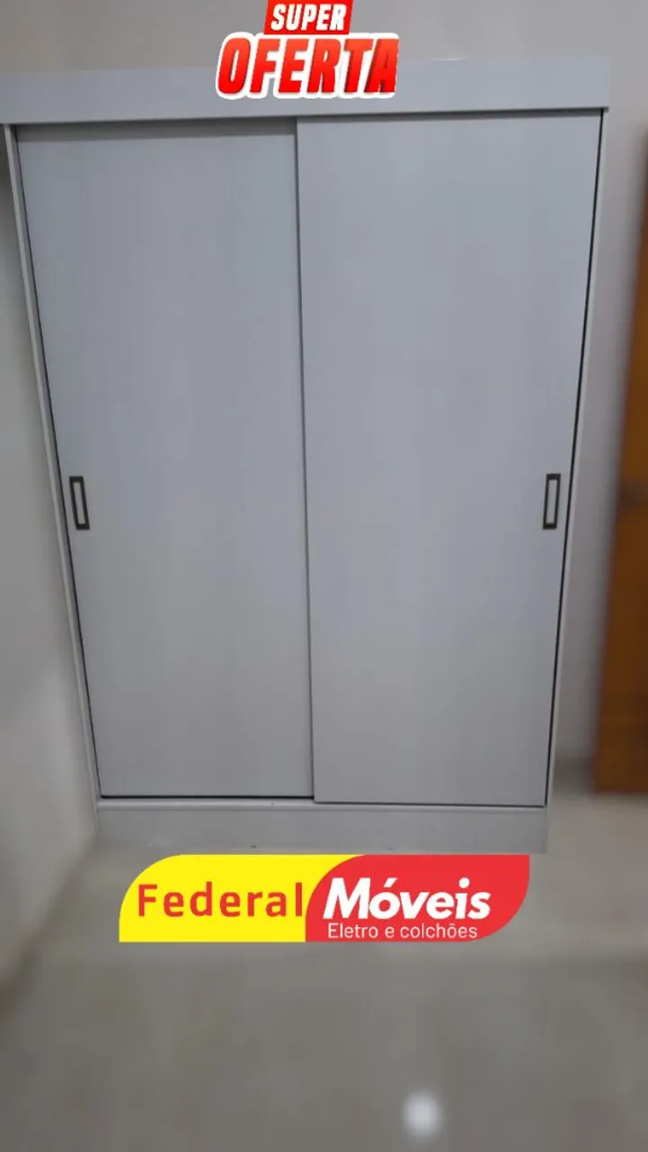 Guarda Roupa Novo com 2 Portas de Correr - Moderno e Funcional para o Seu Quarto!